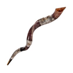 Jerusalem Motif Sterling Silver Yemenite ... | Sterling Silver Shofars