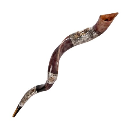 Jerusalem Motif Sterling Silver Yemenite ... | Sterling Silver Shofars