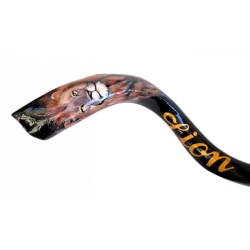 Collectors Hand Painted Yemenite Shofar Lion of... | Decorated Shofars