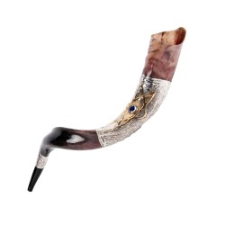 Blue Stone Star of David Sterling Silver ... | Sterling Silver Shofars