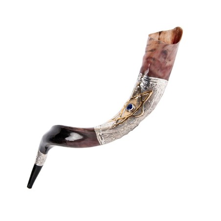 Blue Stone Star of David Sterling Silver ... | Sterling Silver Shofars