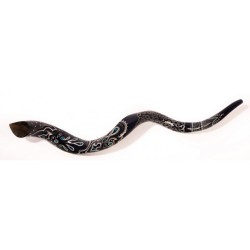 Collectors Hand Painted Yemenite Shofar Beadwor... | Decorated Shofars