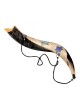 Anointing Painted Yemenite Shofar Star of David | Decorated Shofars