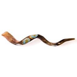Collectors Hand Painted Yemenite Shofar Seven S... | Decorated Shofars