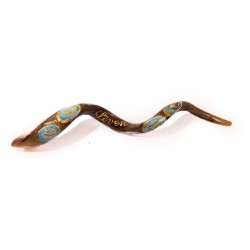 Collectors Hand Painted Yemenite Shofar Seven S... | Decorated Shofars