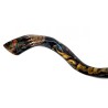 Collectors Hand Painted Yemenite Shofar Menorah | Decorated Shofars