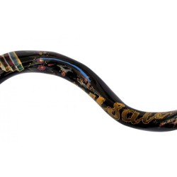 Collectors Hand Painted Yemenite Shofar Menorah | Decorated Shofars