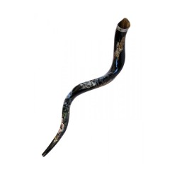 Collectors Hand Painted Yemenite Shofar Noahs Ark | Decorated Shofars