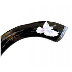 Collectors Hand Painted Yemenite Shofar Noahs Ark | Decorated Shofars
