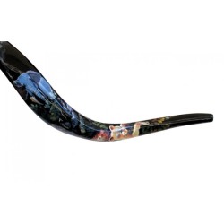 Collectors Hand Painted Yemenite Shofar Noahs Ark | Decorated Shofars