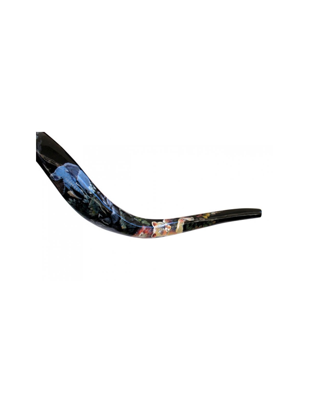 Collectors Hand Painted Yemenite Shofar Noahs Ark | Decorated Shofars