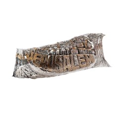 Decorative Yemenite Shofar with Sterling ... | Sterling Silver Shofars