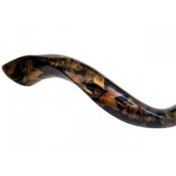 Collectors Hand Painted Yemenite Shofar Gold Gr... | Decorated Shofars