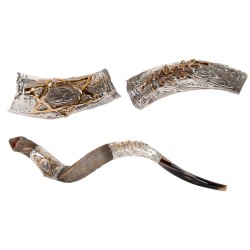 Star of David Leaf Design Sterling Silver... | Sterling Silver Shofars