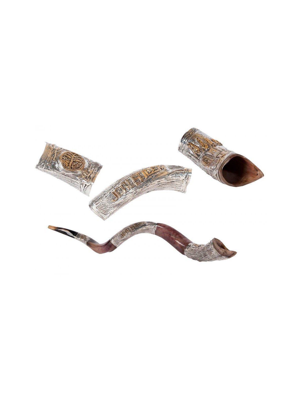 Jerusalem Ancient Coin Design Silver Yeme... | Sterling Silver Shofars