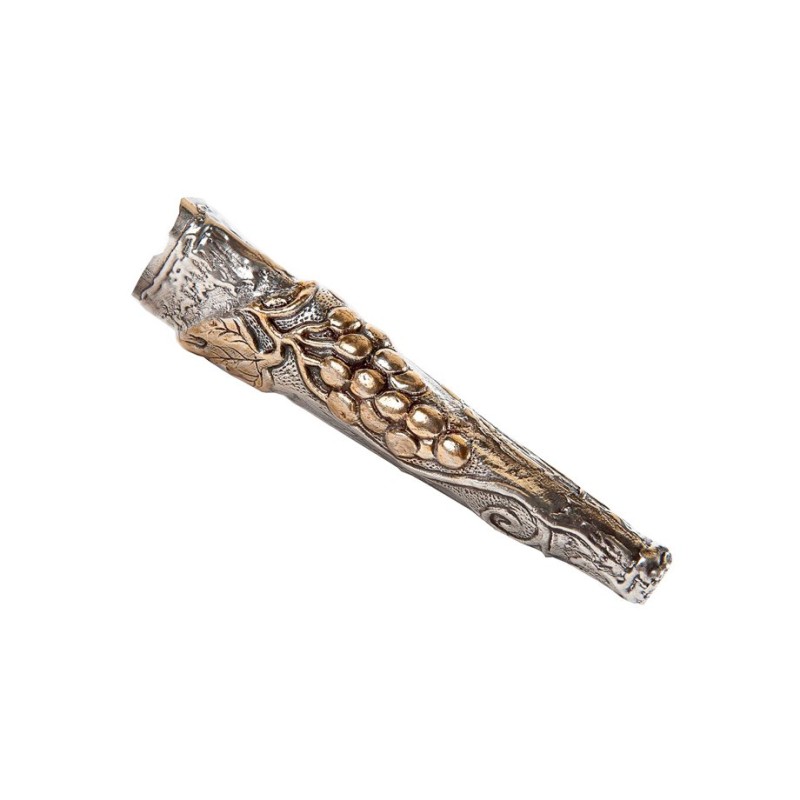 Two Tone Jerusalem Design Sterling Silver... | Sterling Silver Shofars