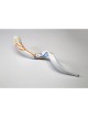 Hand Painted Yemenite Shofar with 7 Branch Meno... | Decorated Shofars