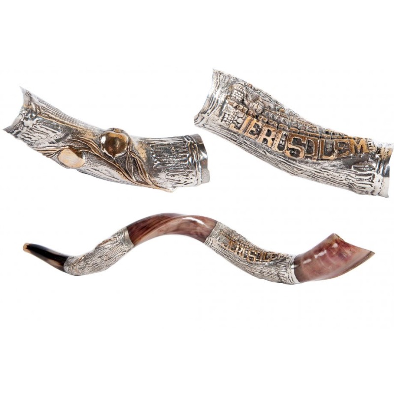 Jerusalem Pomegranate Sterling Silver Yem... | Sterling Silver Shofars