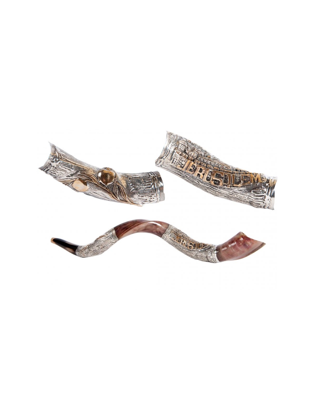 Jerusalem Pomegranate Sterling Silver Yem... | Sterling Silver Shofars