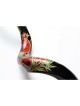 Hand Painted Yemenite Shofar with Pomegranates | Decorated Shofars