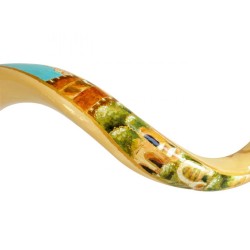 Collectors Hand Painted Yemenite Shofar Jerusalem | Decorated Shofars