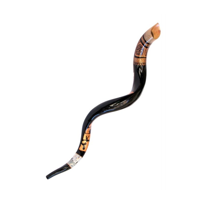 Collectors Hand Painted Yemenite Shofar Temple ... | Decorated Shofars