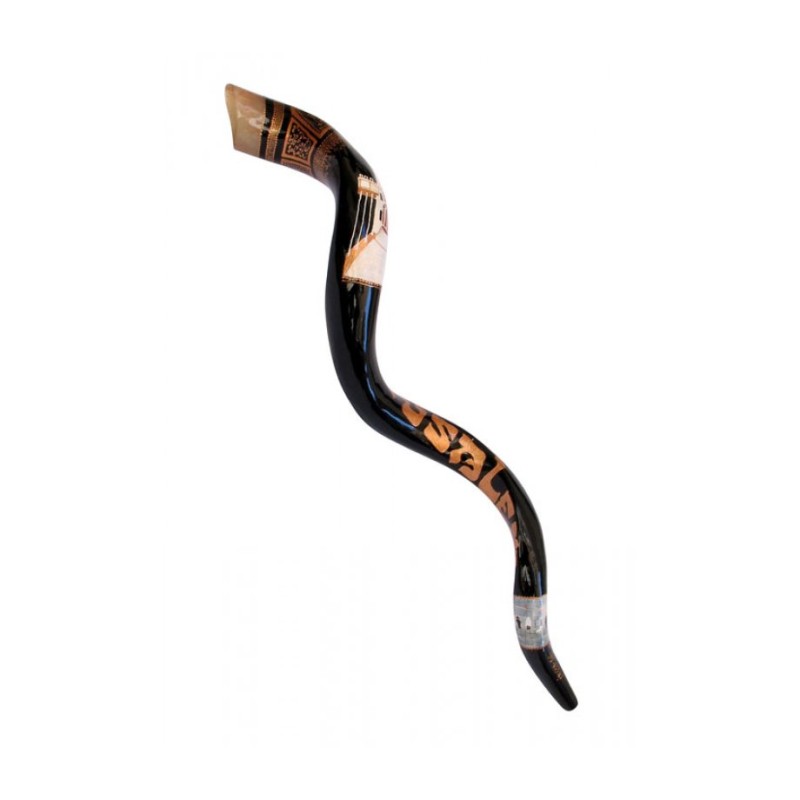 Collectors Hand Painted Yemenite Shofar Temple ... | Decorated Shofars