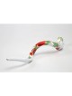 Hand Painted Yemenite Shofar with Pomegranates ... | Decorated Shofars