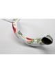 Hand Painted Yemenite Shofar with Pomegranates ... | Decorated Shofars