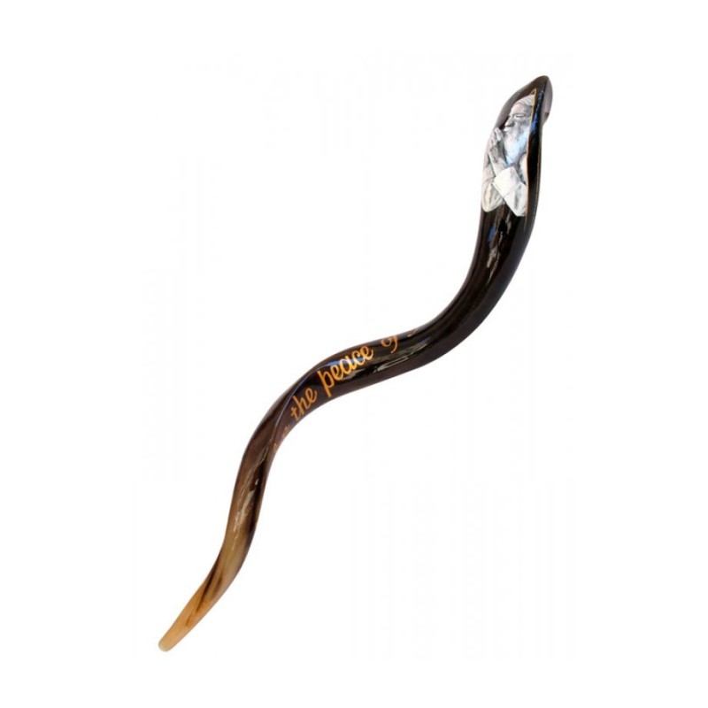 Collectors Hand Painted Yemenite Shofar Peace o... | Decorated Shofars