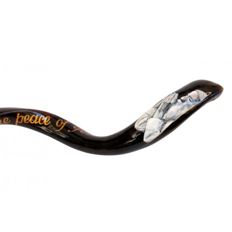 Collectors Hand Painted Yemenite Shofar Peace o... | Decorated Shofars