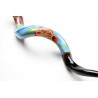 Hand Painted Yemenite Shofar with Lively Pomegr... | Decorated Shofars
