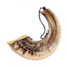 Anointing Painted Rams Horn Shofar Fish Design | Decorated Shofars