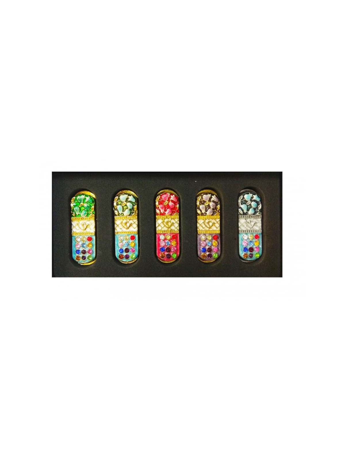 Set of Five Car Mezuzahs in Gift Box Breastplate and ... | Car Mezuzah