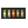 Set of Five Car Mezuzahs in Gift Box Breastplate and ... | Car Mezuzah