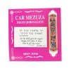 Bronze Finish Car Mezuzah Shin Design with Hamsa and ... | Car Mezuzah