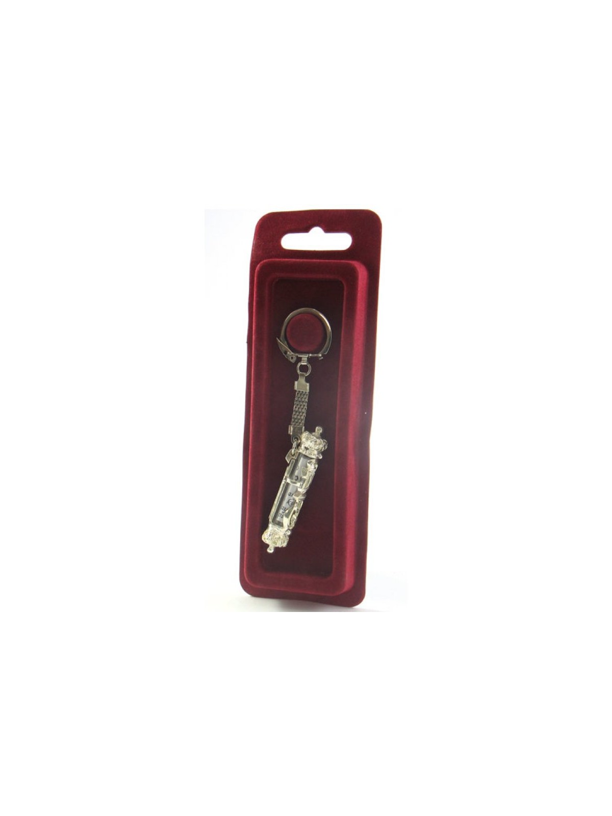 Two in One Silver Plated Car Mezuzah and Key Chain To... | Car Mezuzah