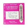 Silver Plated Car Mezuzah Divine Name with Blue Stone... | Car Mezuzah