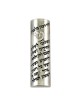 Nickel Plated Rounded Car Mezuzah with Travelers Pray... | Car Mezuzah