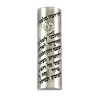 Nickel Plated Rounded Car Mezuzah with Travelers Pray... | Car Mezuzah