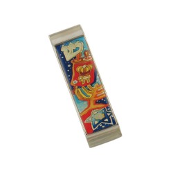 Car Mezuzah Colorful Judaica Symbols | Car Mezuzah