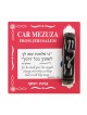 Pewter Car Mezuzah Embossed Shalom Peace in Hebrew | Car Mezuzah