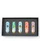 Set of Five Car Mezuzahs in Gift Box Pomegranate Design | Car Mezuzah