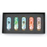 Set of Five Car Mezuzahs in Gift Box Pomegranate Design | Car Mezuzah