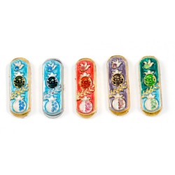 Set of Five Car Mezuzahs in Gift Box Pomegranate Design | Car Mezuzah