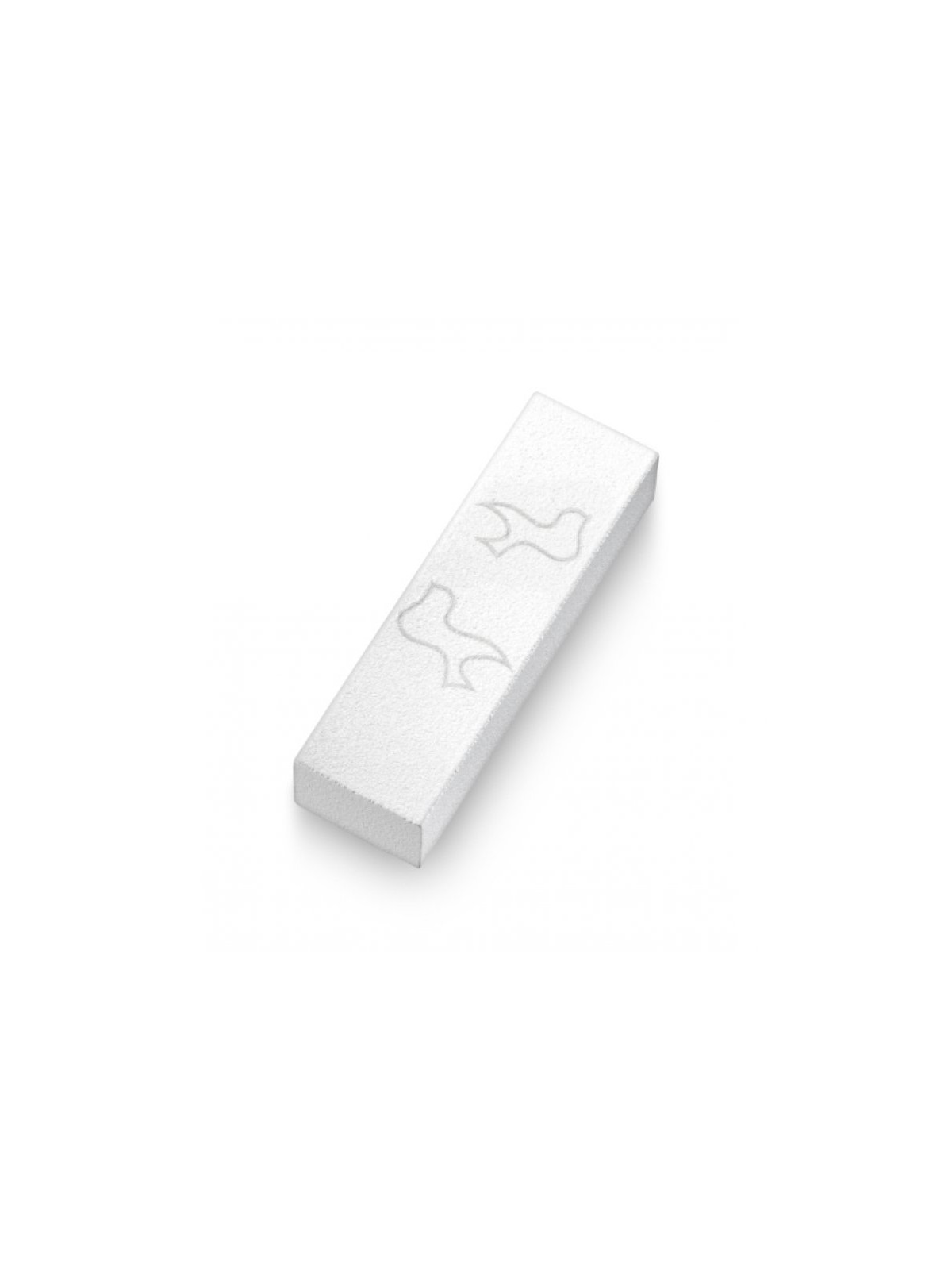 Adi Sidler Brushed Aluminum Car Mezuzah Peace Doves  ... | Car Mezuzah