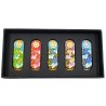 Set of Five Car Mezuzahs in Gift Box Grapevine and St... | Car Mezuzah