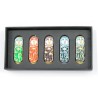 Set of Five Car Mezuzahs in Gift Box Jerusalem and Cr... | Car Mezuzah