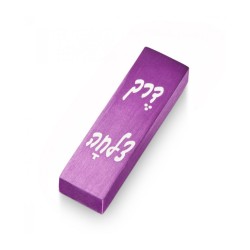 Adi Sidler Brushed Aluminum Car Mezuzah Bon Voyage in... | Car Mezuzah