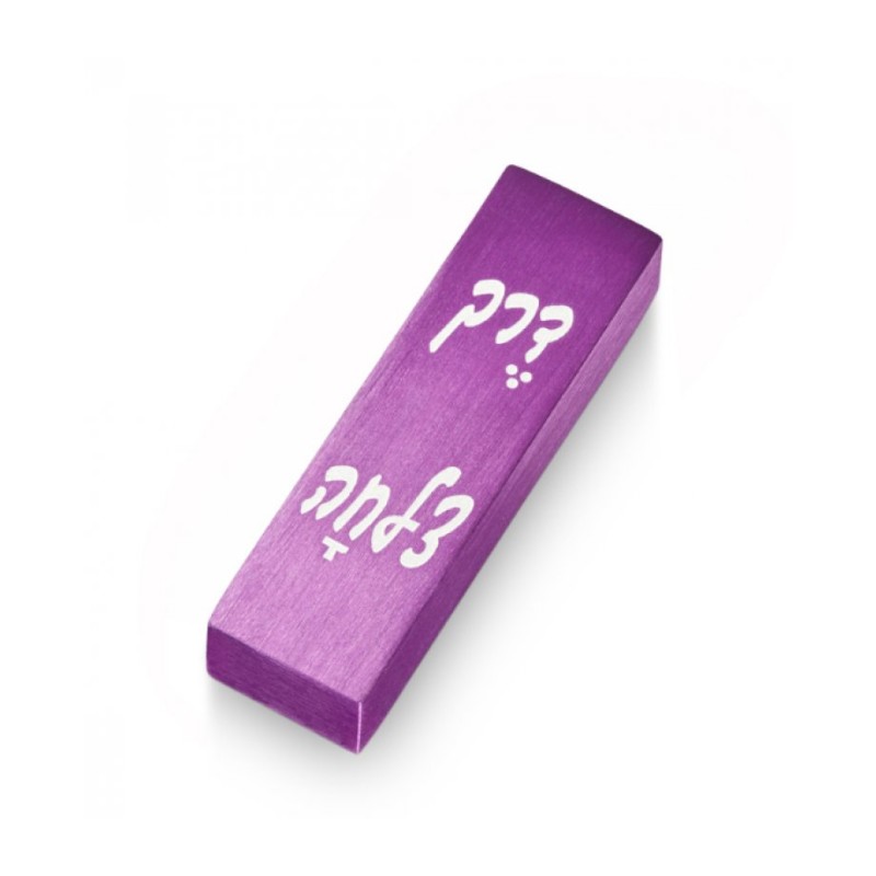 Adi Sidler Brushed Aluminum Car Mezuzah Bon Voyage in... | Car Mezuzah